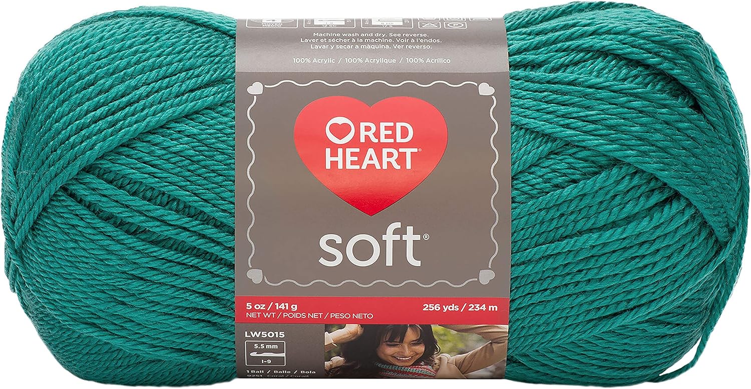 Red Heart Soft Yarn, Deep Sea