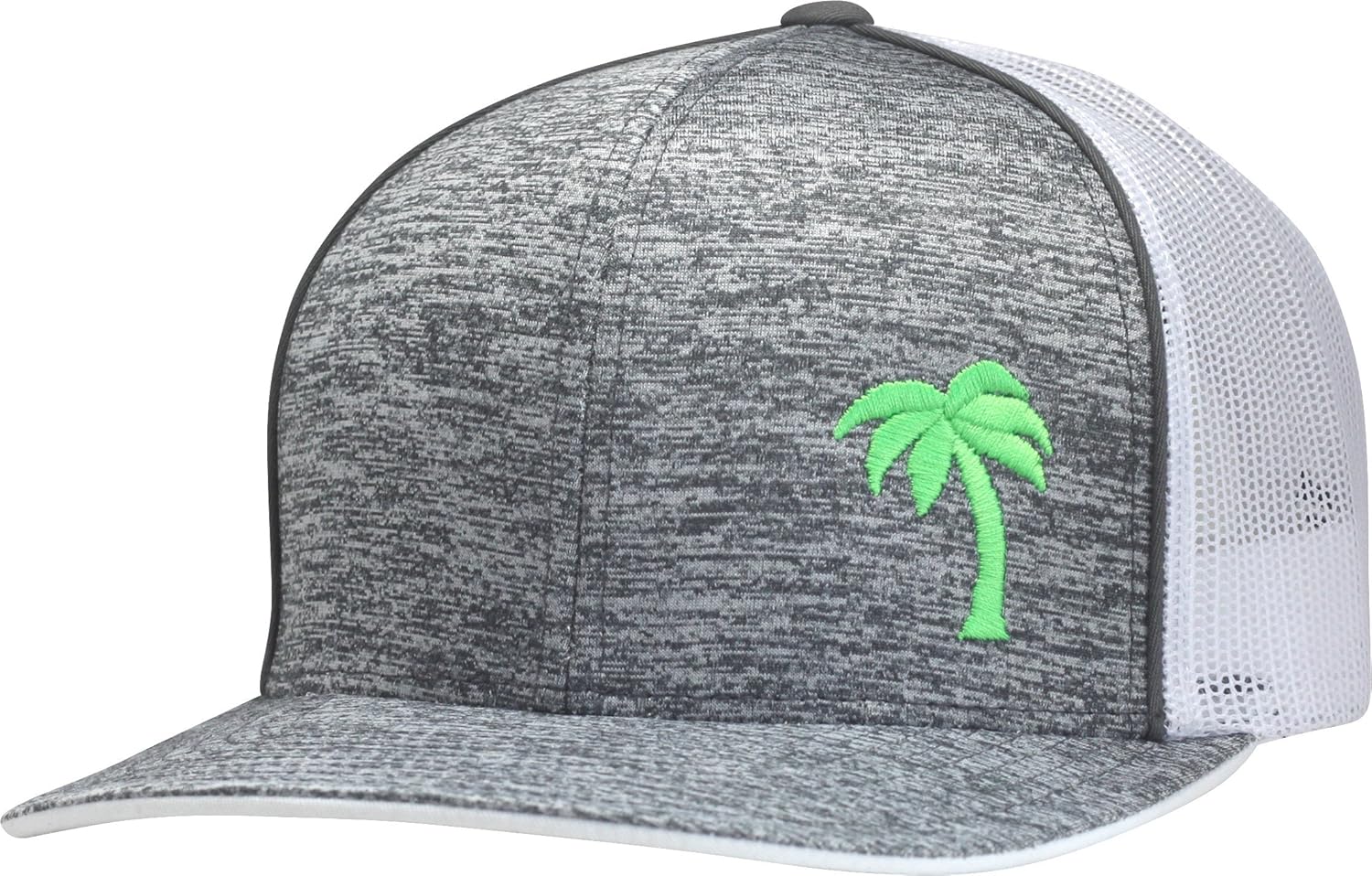 LINDO Trucker Hat - Palm Tree Series (Static Gray/Neon) at  Men’s Clothing store