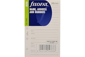 FILOFAX Mini Name, address and telephone number