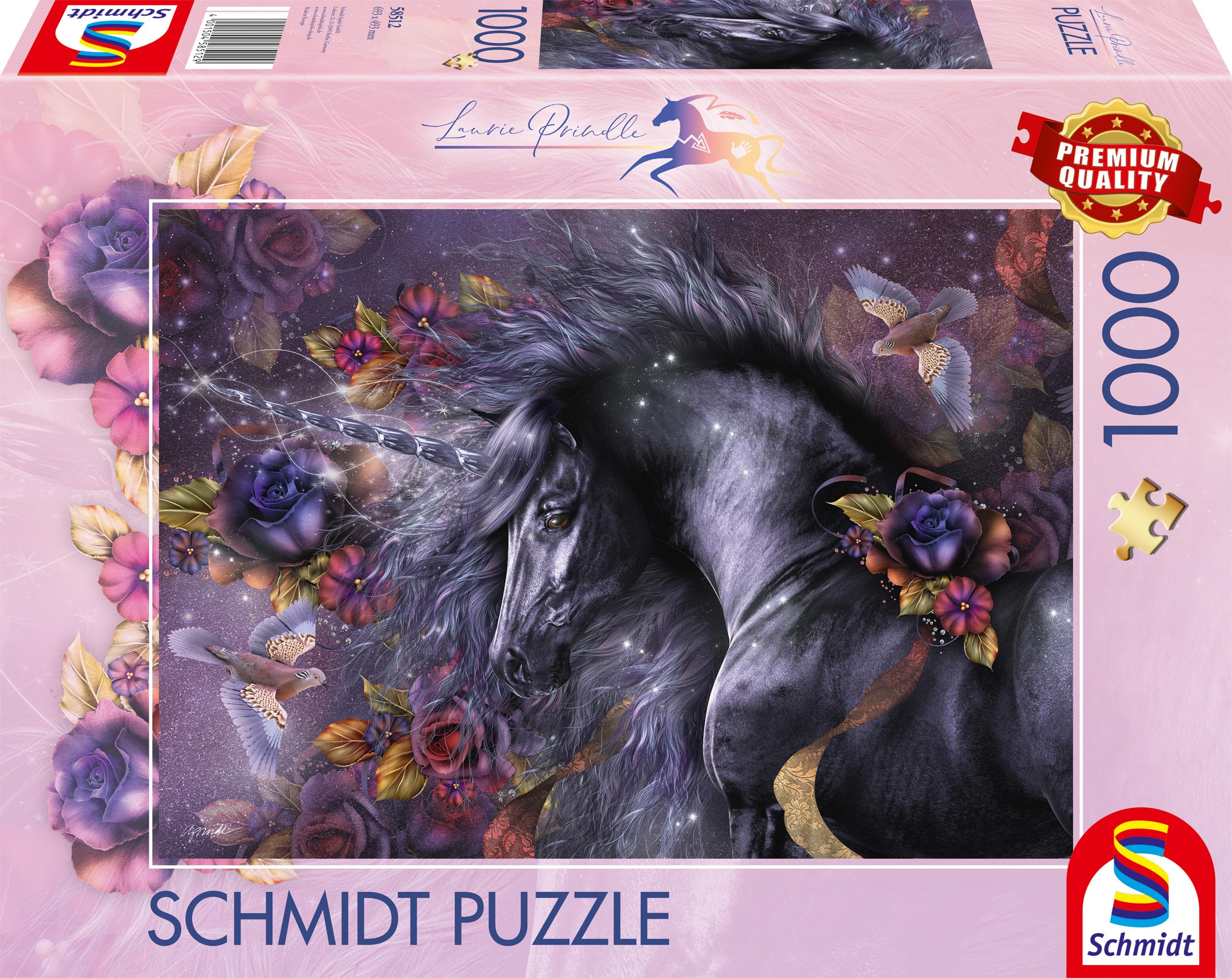 Schmidt | Laurie Prindle: Blue Rose (1,000 Pieces) | Jigsaw Puzzle | Ages 14+