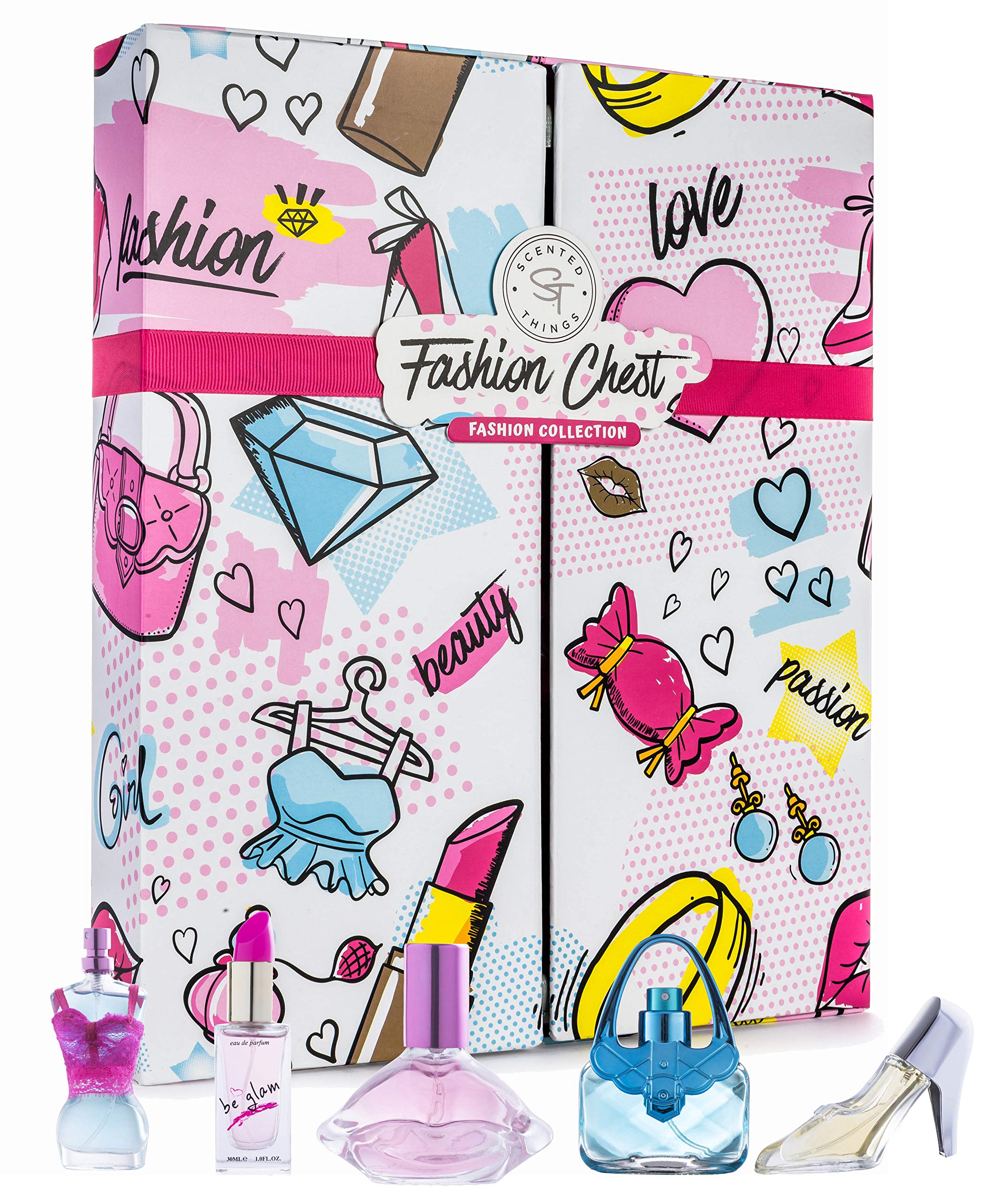 Girls Perfume Body Mist Fragrance Gift Set - 5 Piece Gift Set for Little Girls, Young Girls, Tween Girls, Preteen Girls & Teenage Girls - FASHION CHEST Fashion Collection