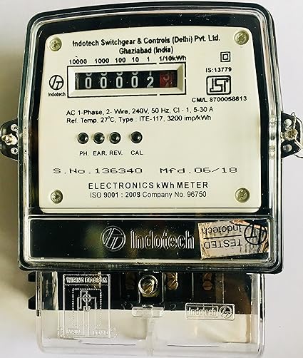 Indotech Single Phase Counter Energy Sub Meter 05-30A