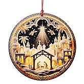 Christmas Ornament 2025 - Christian Christmas Ornaments - Religious Christmas Ornaments - Christmas Ornaments - Christian Christmas Decor - Christmass Decoration