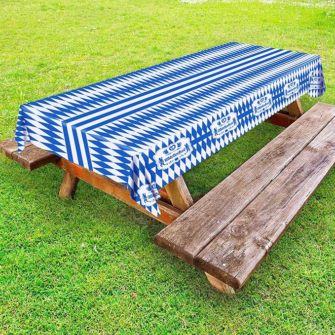 Oktoberfest Table Cloth Cover For Party Decorations Indoor Outdoor