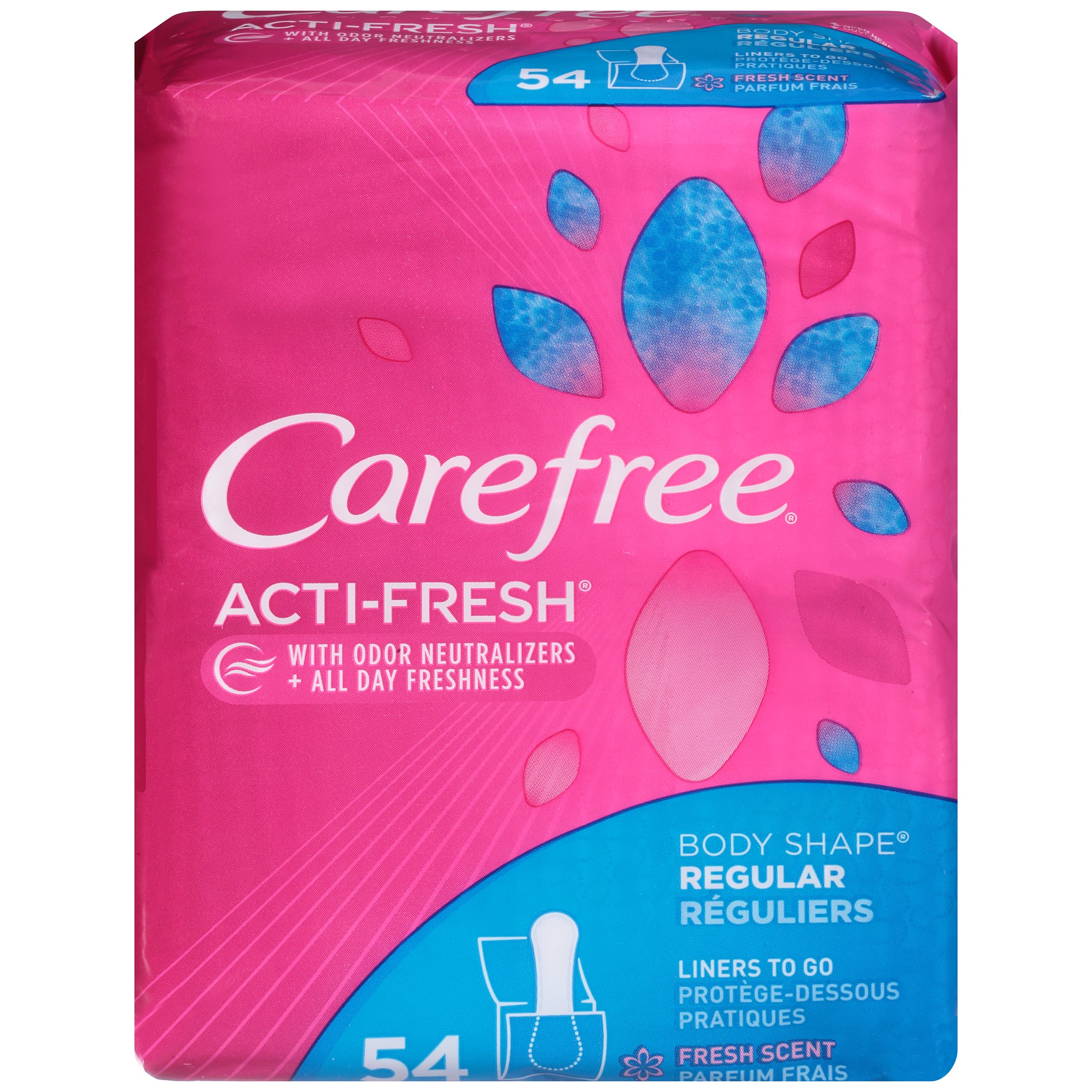 Carefree ActiFresh Body Shape UltraThin Panty Liners