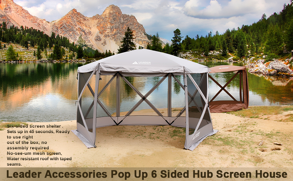 Leader Accessories Pop Up 6 Side Screen 