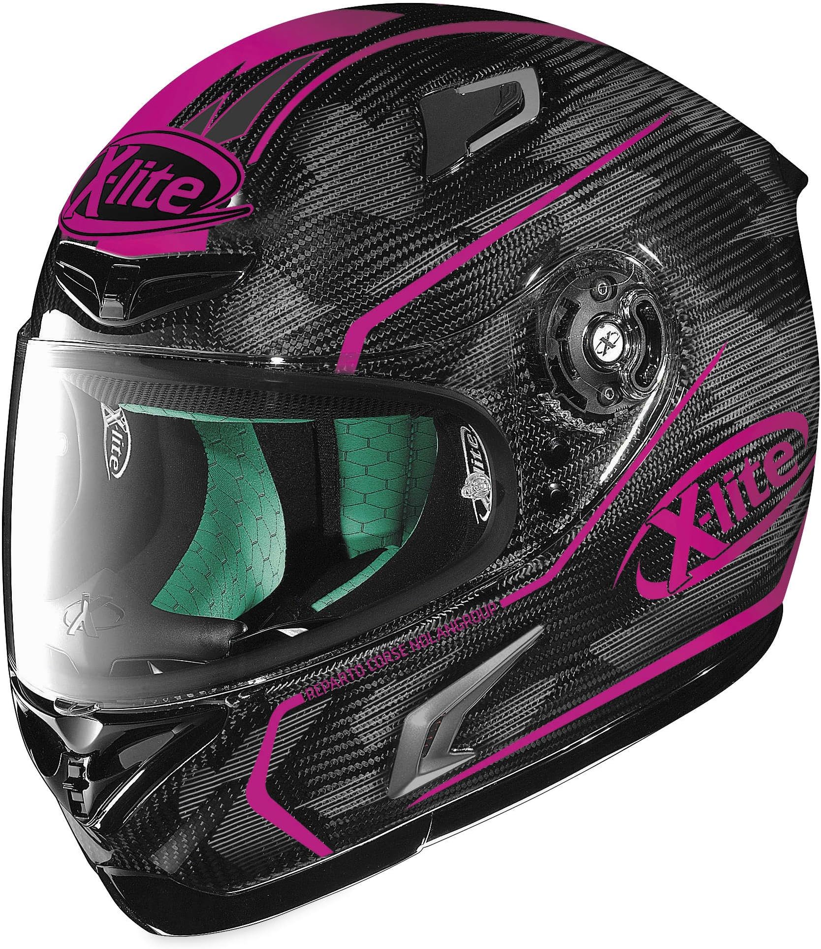 X-Lite X-802RR Ultra Carbon Helmet - Marquetry (X-LARGE) (CARBON/MAGENTA)