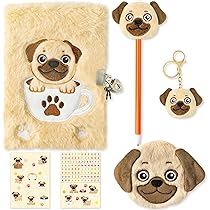 Amazon.com: CY2SIDE 6PCS Bago Dog Diary with Lock and Keys