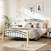 GarveeHome Full Bed Frame with Headboard and Footboard, Classic Metal Platform Bed Frame Mattress Foundation with Under Storage, Steel Slats, No Box Spring Needed, Noise Free