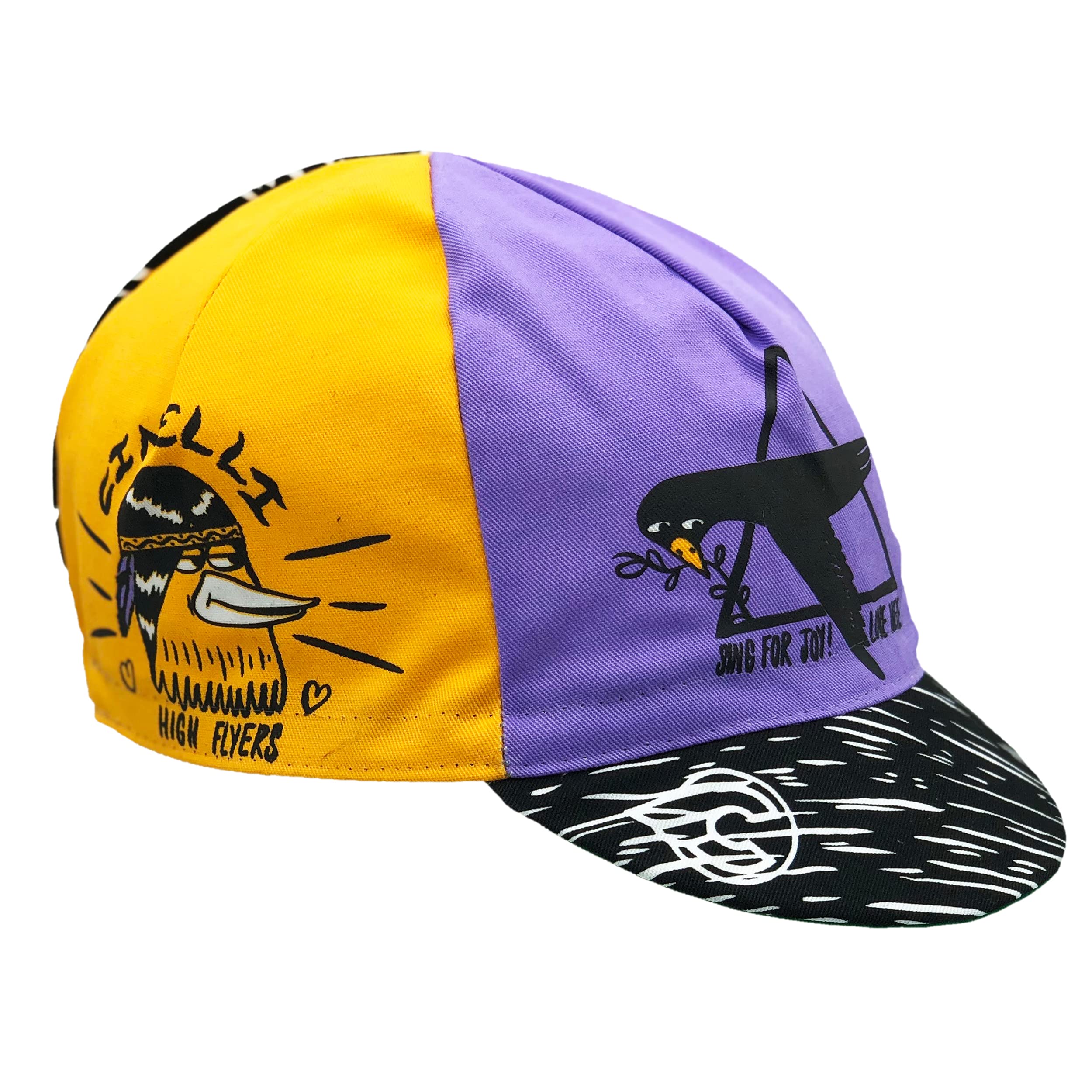 Cinelli Unisex Vintage Fixie Retro Road Cyclists Rider Caps - High Flyers, One Size