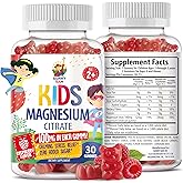 Magnesium Gummies for Kids & Adults - 100mg - Calm Magnesium Chews - Magnesium Citrate Chewable Supplement for Mood & Muscle Support - Citrato de Magnesio para Niños - 30 Gummies