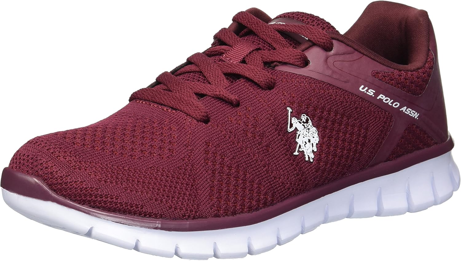 U.S. Polo Assn.. - Geena-k - Zapatillas para Mujer, Burgundy, 9 M US