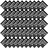 50 Pcs Bandanas Paisley Cowboy Polyester Bandanas Bulk Multi Purpose Headband for Men Women Party Costume