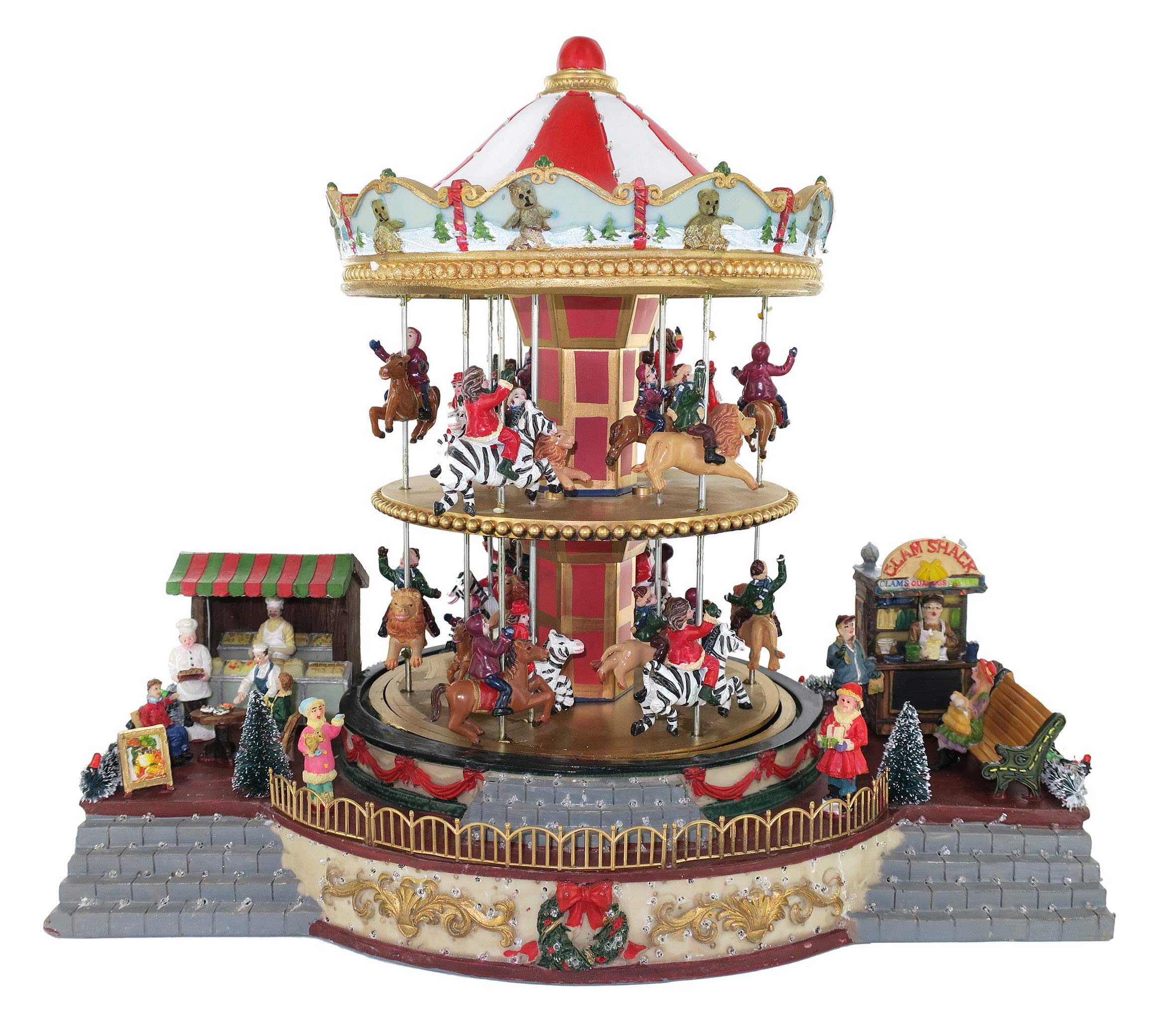 Christmas Village Merry Go Round 