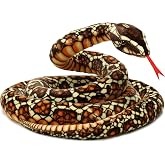 TigerHart Bernard The Brown Python - 9 5 Foot Long Stuffed Animal Plush Snake