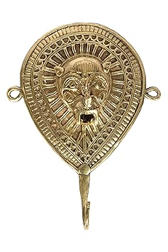 Biswa Bangla Handcrafted Dokra Key Hanger Lion Face