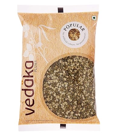 Amazon Brand-Vedaka Popular Green Moong Split / Chilka, 500g