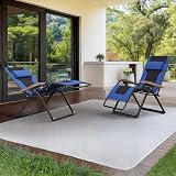 PURPLE LEAF Oversized Outdoor Reclining Chair Set of 2 Patio Zero Gravity Chaise Lounge Folding Chair with Quilted Cushion Adjustable Headrest for Lawn Camping Beach Pool Navy Blue and Black