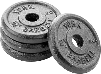 York Fitness X4 - Disco de Hierro Forjado Talla:5 kg: Amazon.es ...