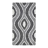 Superior Hand Tufted Ogee Shag Area Rug, 2' x