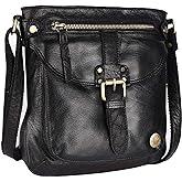LEDERBUCK Real Leather Crossbody Handbags & Purses for Women - Crossover over the Shoulder Bag