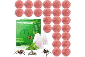 ENBABBOR 24 Pack Spider Repellent Indoor, High-Strength Peppermint Spider Repellent for Indoor Outdoor, Spider Deterrent to Keep Spider, Roaches, Bugs, Ants Away from House Basement Garage Attic Pet Safe