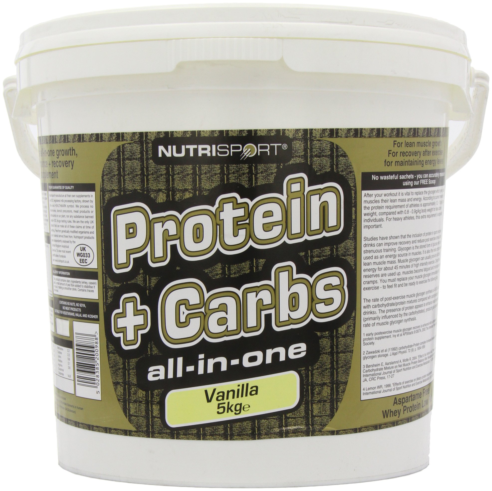 Nutrisport Protein + Complex Carbs Vanilla 5kg