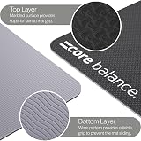 Core Balance TPE Gymnastics & Pilates Mat 183x65x0.6cm Jet Black Carry Strap view 3