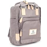 SEVENTEEN LONDON Zaino Picadilly Circus Unisex 12L - Nylon Resistente, Per Laptop 13 Pollici, Borza A Mano Aereo, Verde E Nero