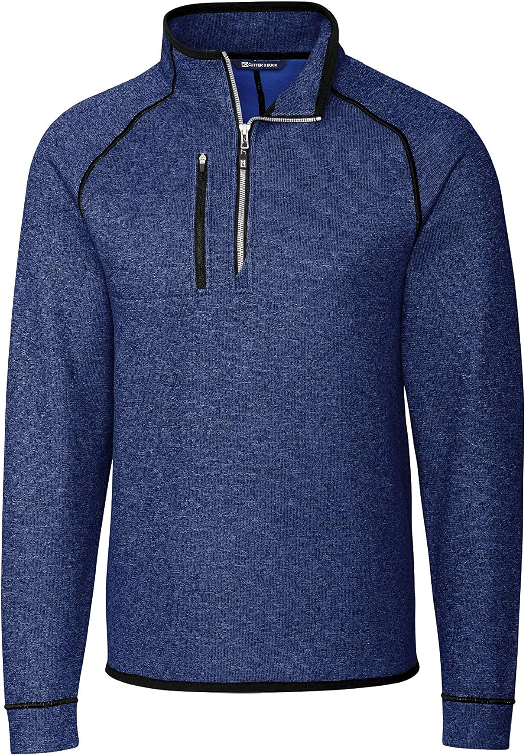 Cutter & Buck Men's Half Zip Jacket, Blue, S at Amazon Men’s Clothing store