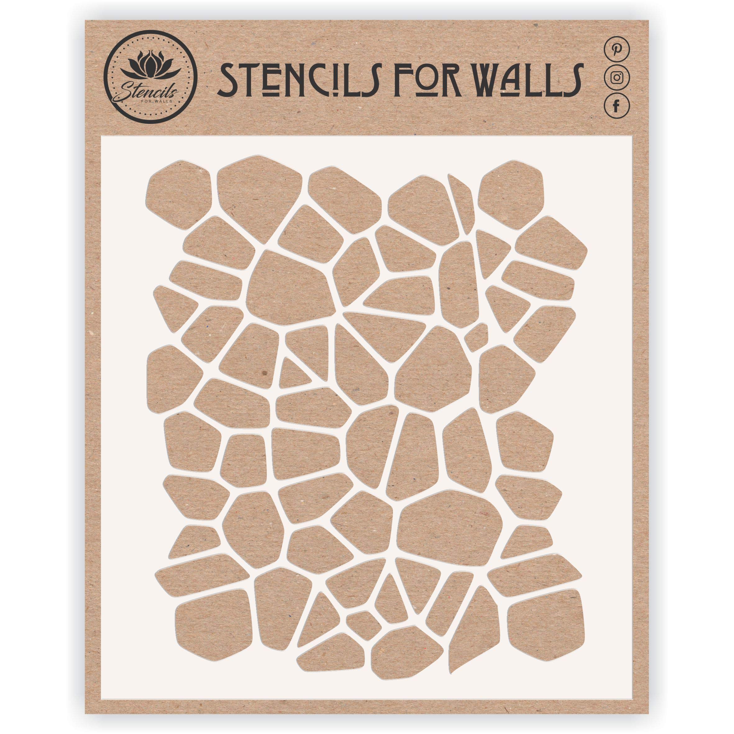 Crackle Cake Stencil, 20.32 x 24.13 cm - Stencils for Walls Original Cake & Cookie Stencil use to Add Texture, Design and Accents to Any Cake, Cookie or Cupcake