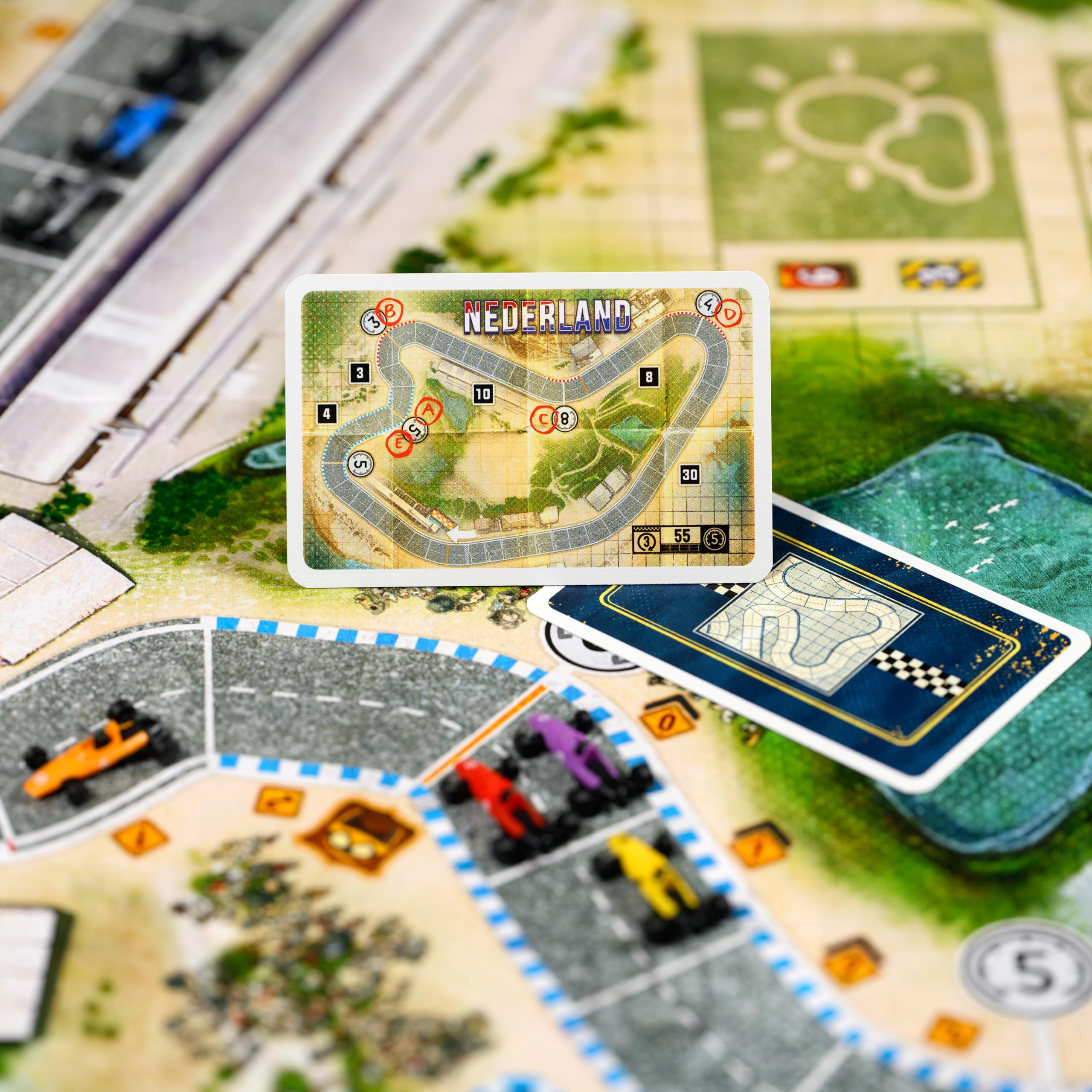 Asmodee Heat: Tunnel Vision Board Game Expansion - New Tracks, Championship Season & Front Wing Module, Racing Strategy Game for Kids & Adults, Ages 10+, 1-7 Players, 60 Min Playtime