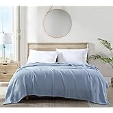 Tommy Bahama - Queen Blanket, Soft Cotton Bedding, Coastal Inspired Bedding Essentials (Bahama Coast Blue, Queen)