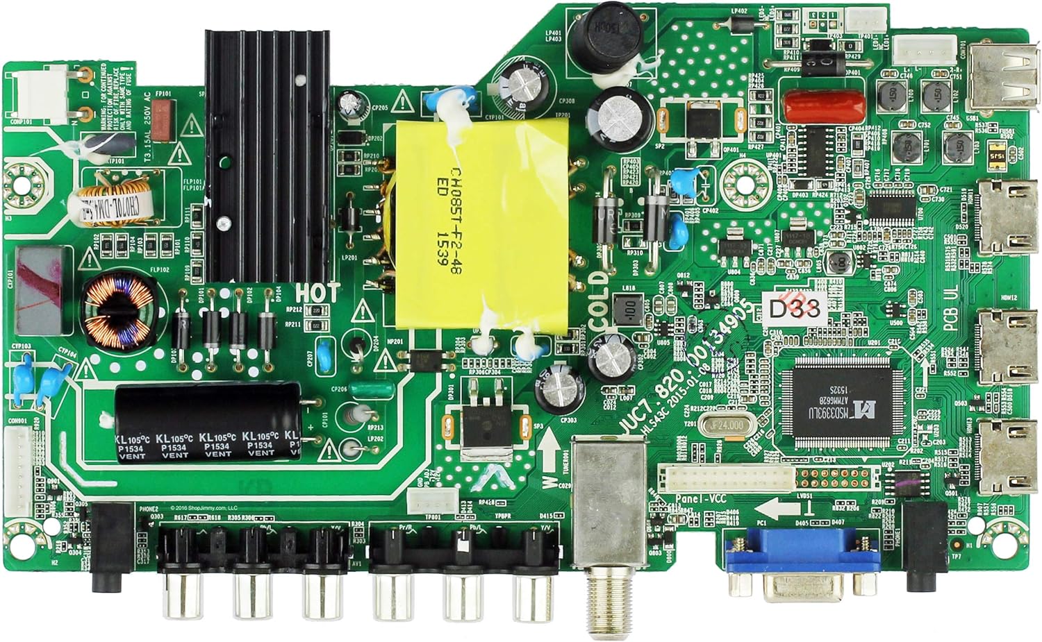 Hitachi 850136809 Main Board/Power Supply for LE39A309 LED