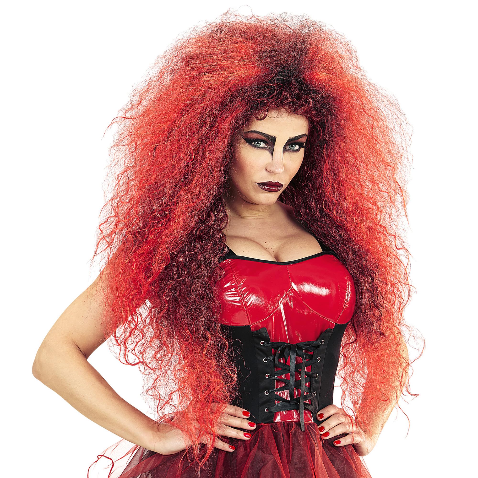 Widmann 02084 Womens Wild Devil Wig, One Size