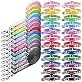 Amylove 48 Pcs Dog Collar and Leash