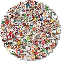 アメリカ【100シート】1968年 ヴィンテージ クリスマスシール100シート Amazon.com: 100PCS Christmas Theme Stickers, Non-Repeating