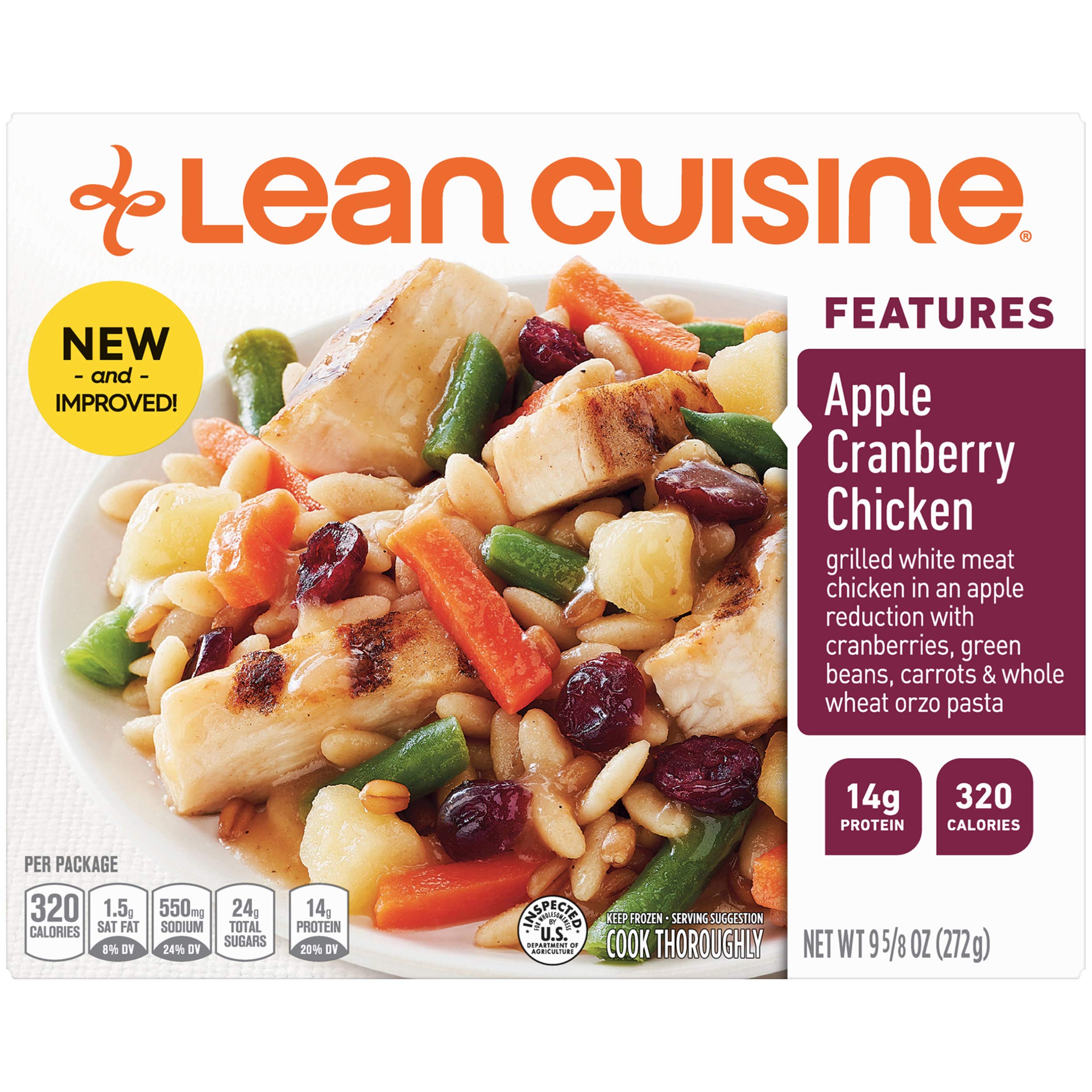 Lean Cuisine Features Apple Cranberry Chicken Frozen Meal