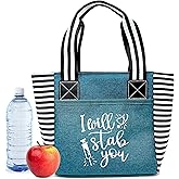 Brooke & Jess Designs Cute Lunch Bags for Women - Insulated Lunch Tote for Work - Nurse, Teacher, Grandma, Mom