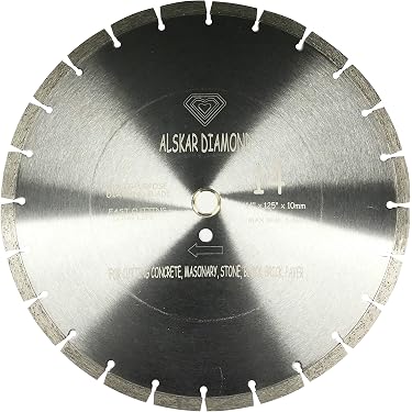 PT Diamond 16 Inch Laser Welded Segmented Diamond Saw Blade - For Concrete, Brick, Block, Paver, Asphalt