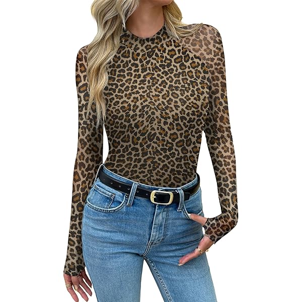 トップス SOLOV APOLLO COTTON MESH TOPS Gradient Blue Green Long Sleeve See Through Top Women Mesh