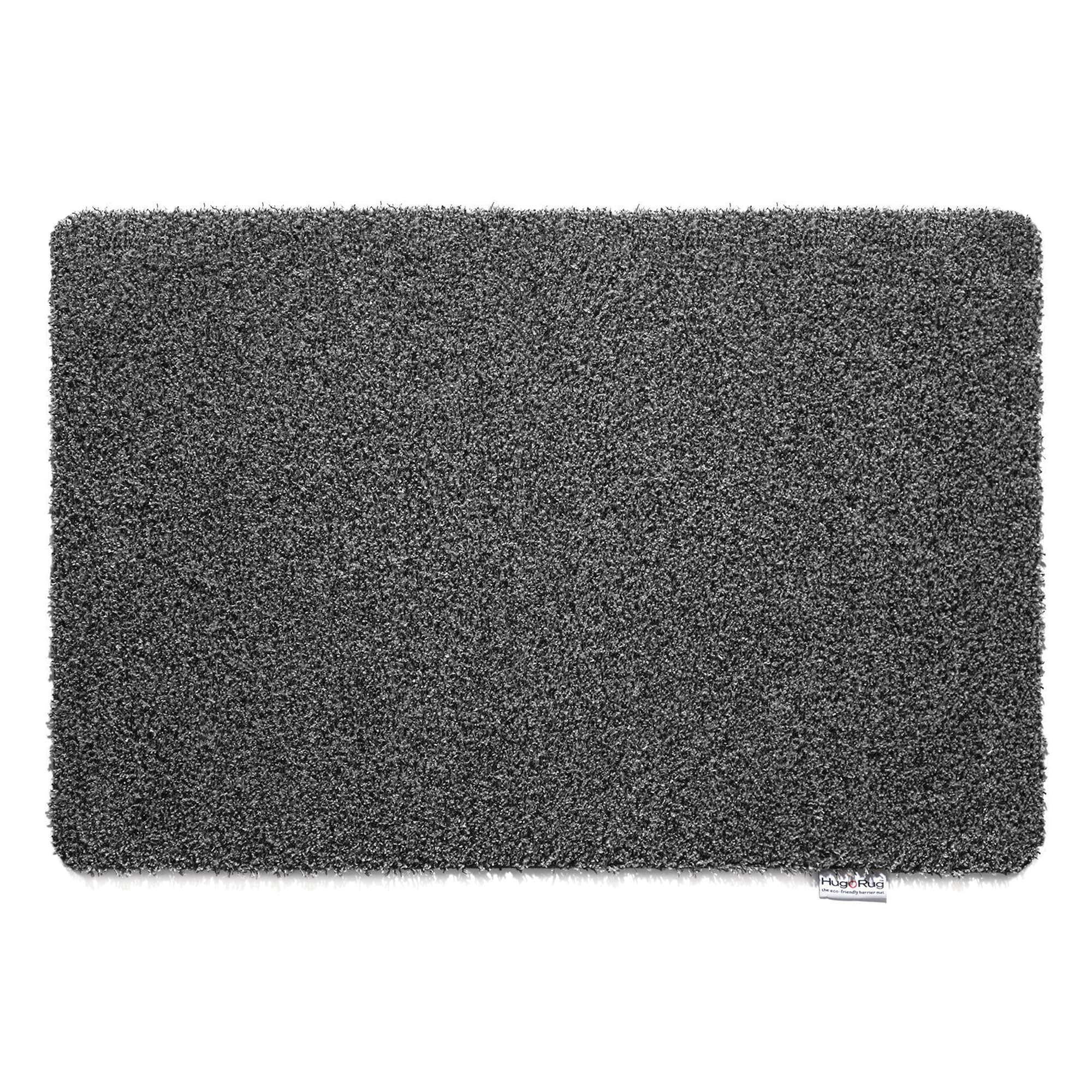 50cm x 75cm HUG RUG (charcoal design) machine washable doormat dirt trapper absorber door mat