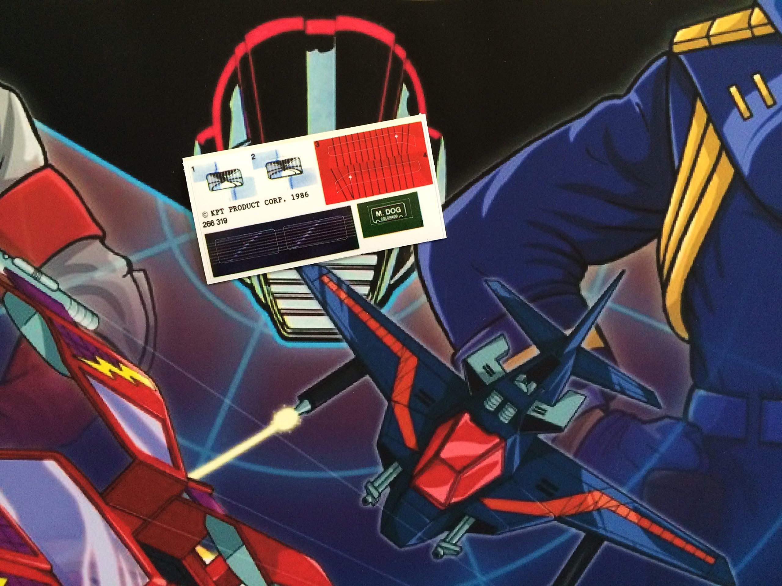 MASK vintage repro die cut stickers/decals/labels for KENNER M.A.S.K Stinger Stickers