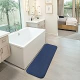Non Slip Bath Mat Extra Large 50x178cm Navy Blue view 7