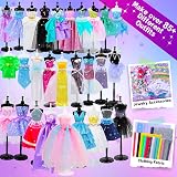 GOLMUD 1000+ Fashion Designer Kit for Girls Sewing Kit with 4 Mannequins view 3