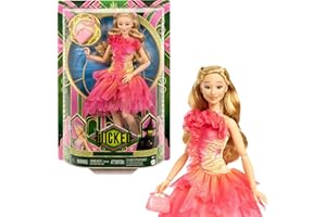 Mattel Universal Wicked Glinda Fashion Doll & Accessories with Blonde Hair, Poseability & Removable Ballroom Look