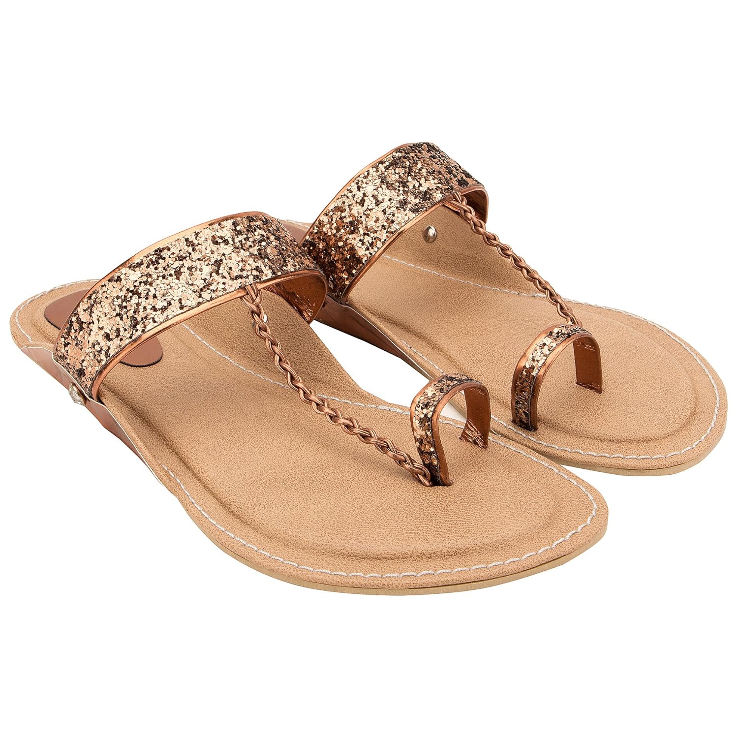 belleza women ethnic synthetic kolahpuri slippers