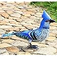 Shefio Blue Jay Decor - Garden Decorations Outdoor Clearance Idea for Bird Lovers