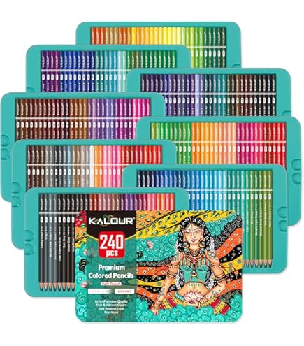ArtPOP! Premium Plus Colored Pencils, Set Of 48 Colors, Professional Quality Smooth And Blendable, Break Resistant 3mm Core, Hexagon Shape, Vibrant