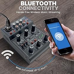Pyle Professional Wireless DJ Audio Mixer